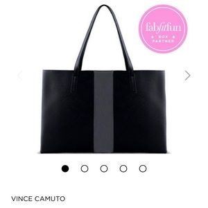 Vince Camuto Black & Gray Luck Tote